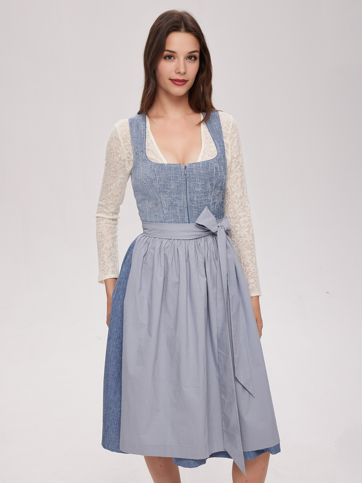 Dirndl Salbeigrün Samt
