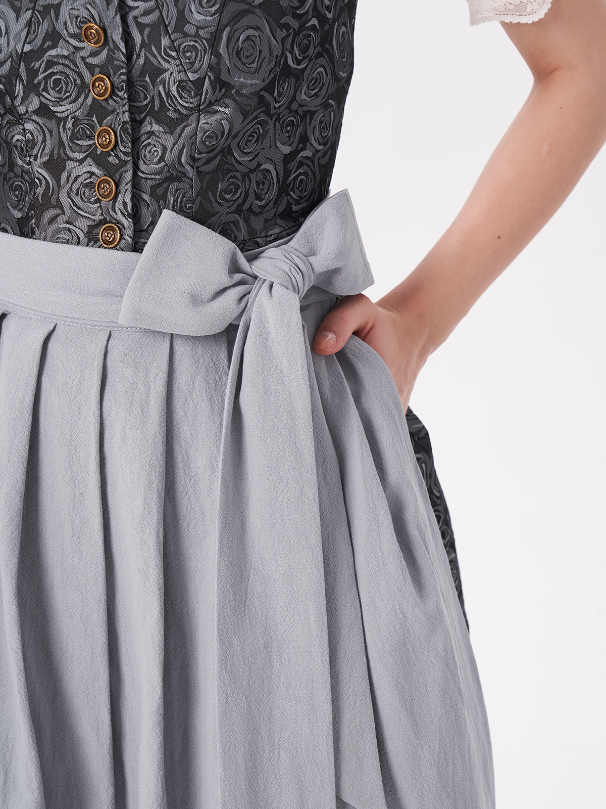 Dirndl Langarm in Blau