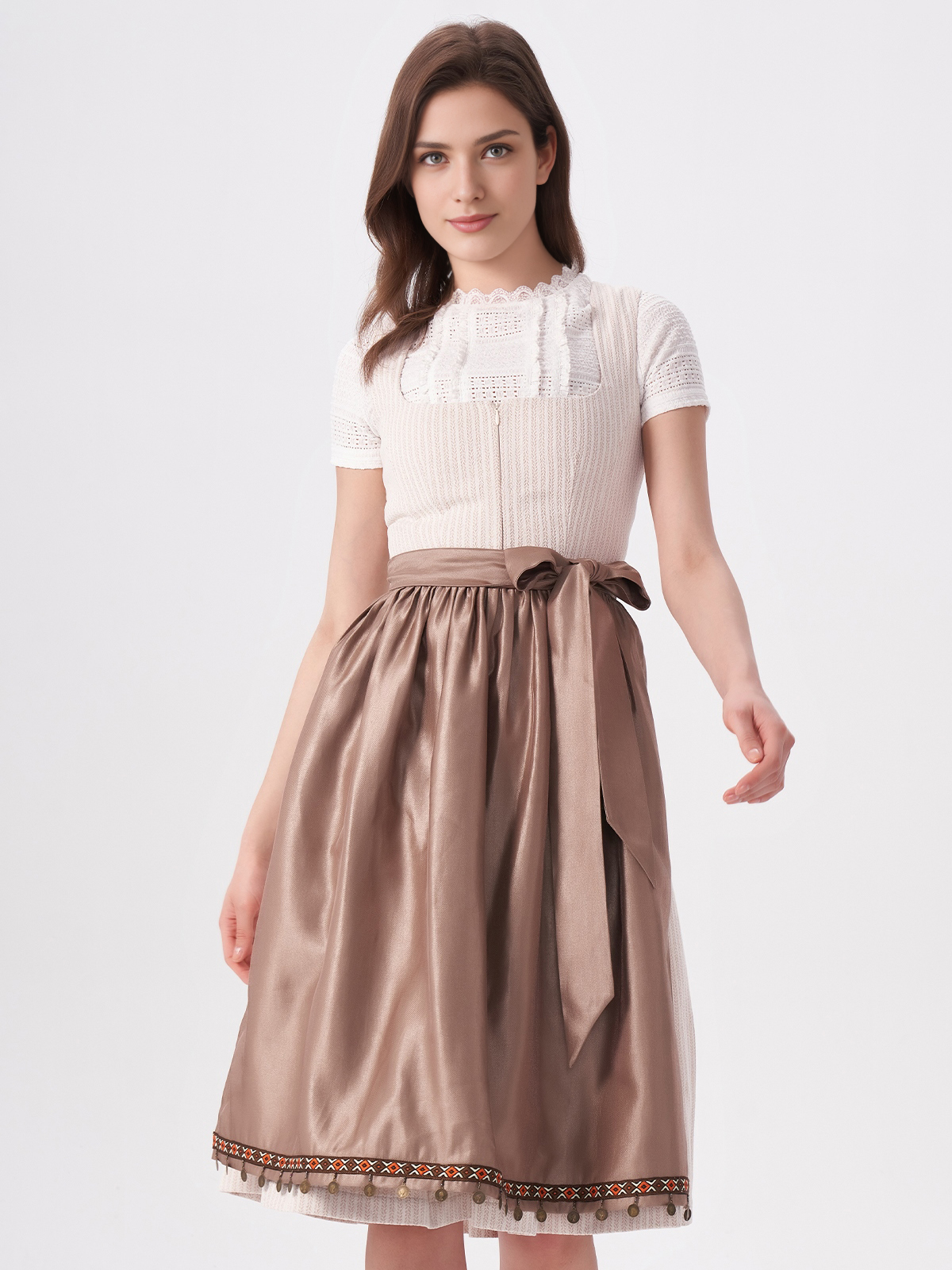 Dirndl Bluse in Rosa
