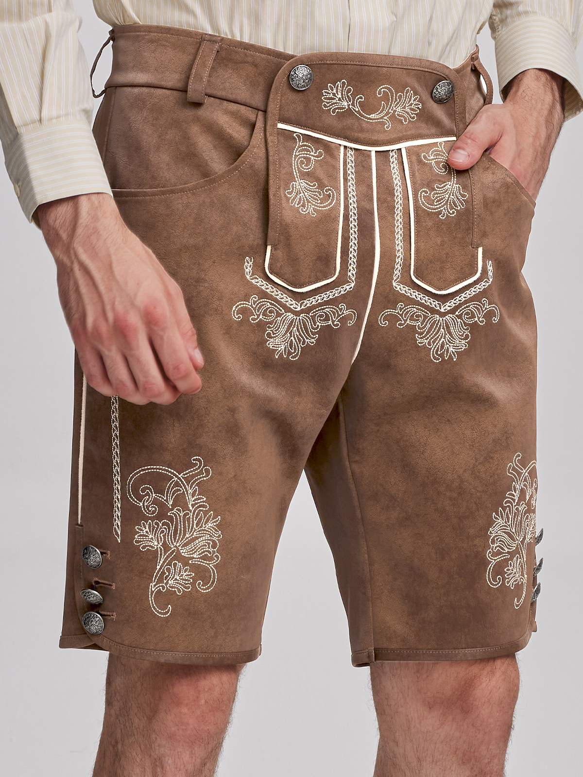 Modernes Dirndl Gelb Midi