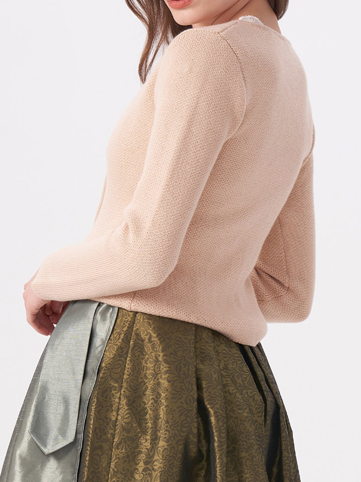 Dirndl Dunkelgrün mit Strickjacke