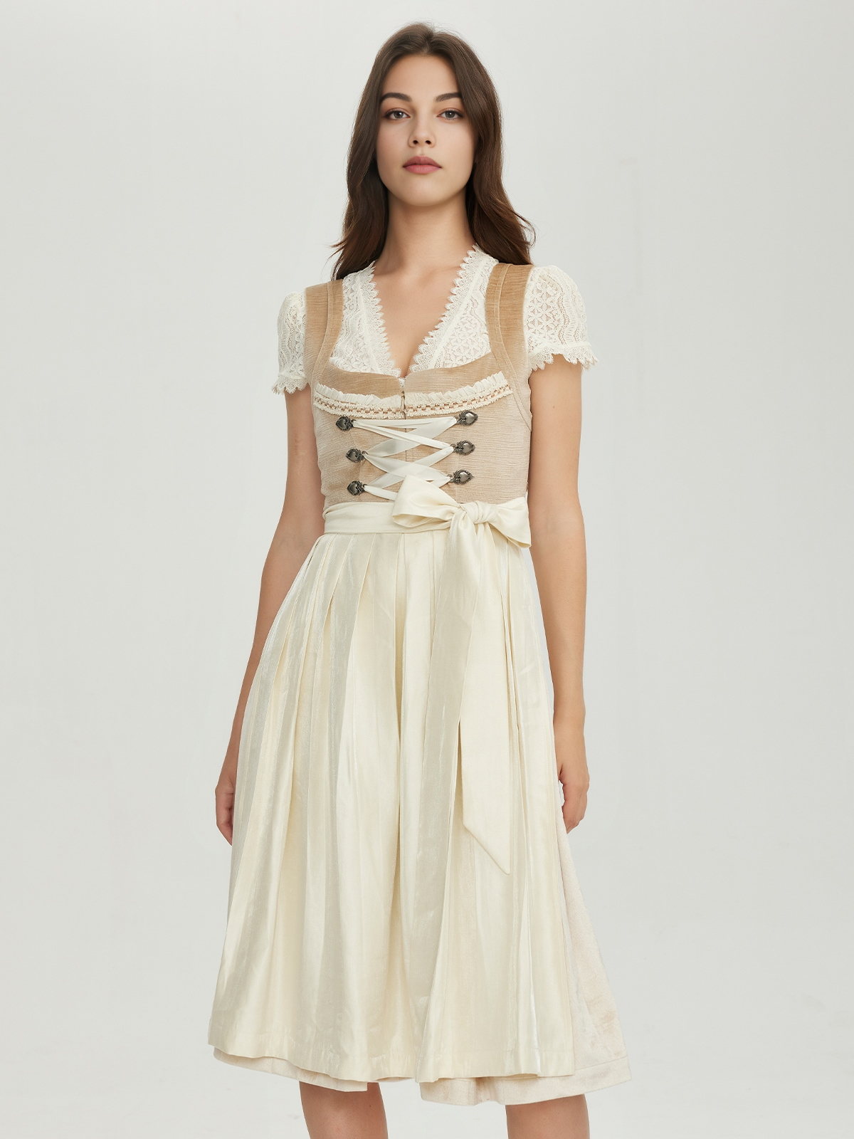 Modernes Dirndl in Braun – Elegant und zeitgemäß